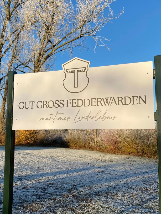 Gut Gross Fedderwarden, Ferienwohnung Emma Butjadingen Exterior foto